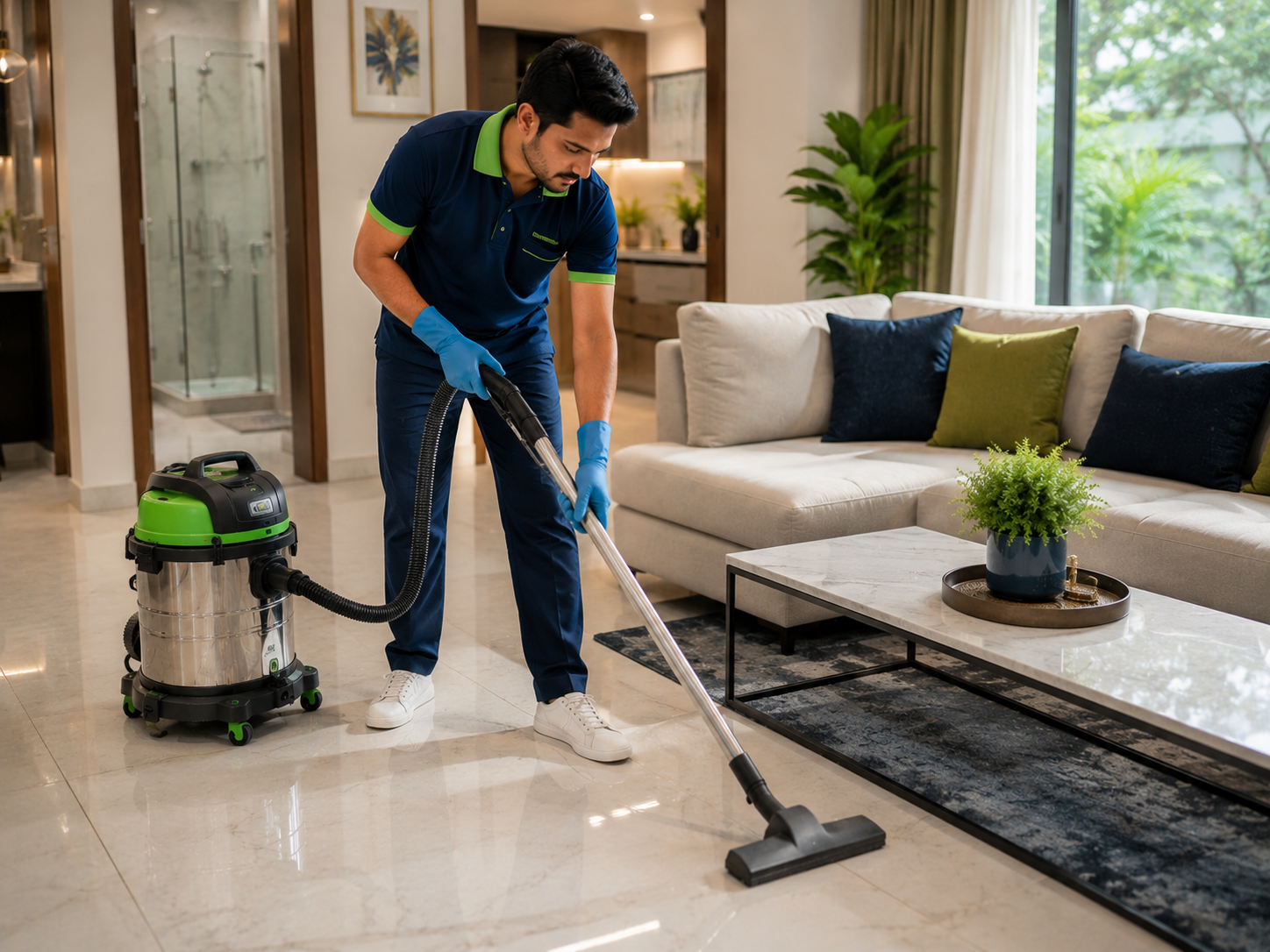 Detailed professional cleaning work